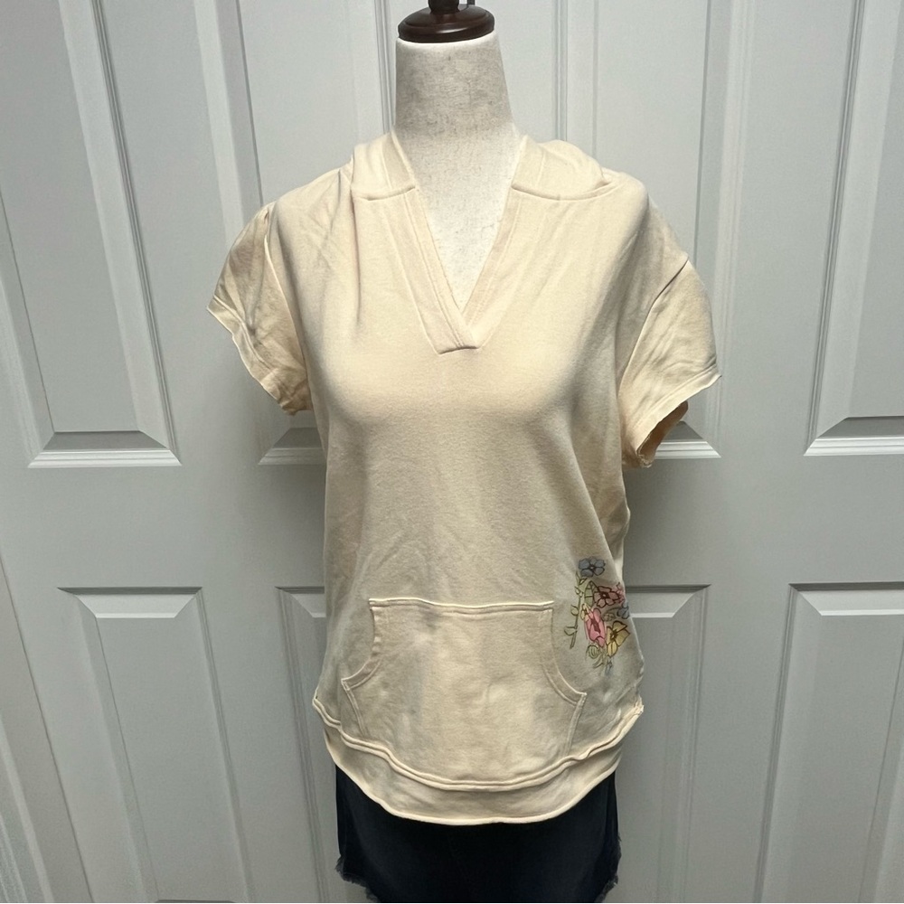 Disney Yellow Polo Cap Sleeve Relaxed T-Shirt